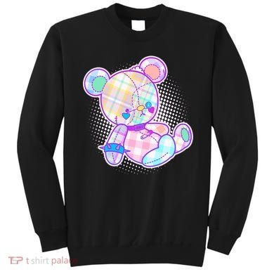 Pastel Kawaii Cute Goth Punk Teddy Bear Sweatshirt
