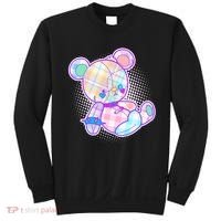 Pastel Kawaii Cute Goth Punk Teddy Bear Sweatshirt thumb 0