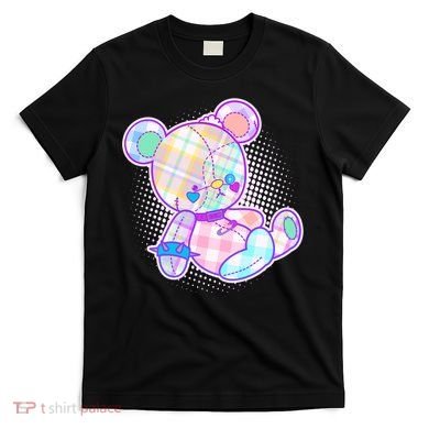 Pastel Kawaii Cute Goth Punk Teddy Bear T-Shirt
