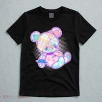 Pastel Kawaii Cute Goth Punk Teddy Bear T-Shirt thumb 5
