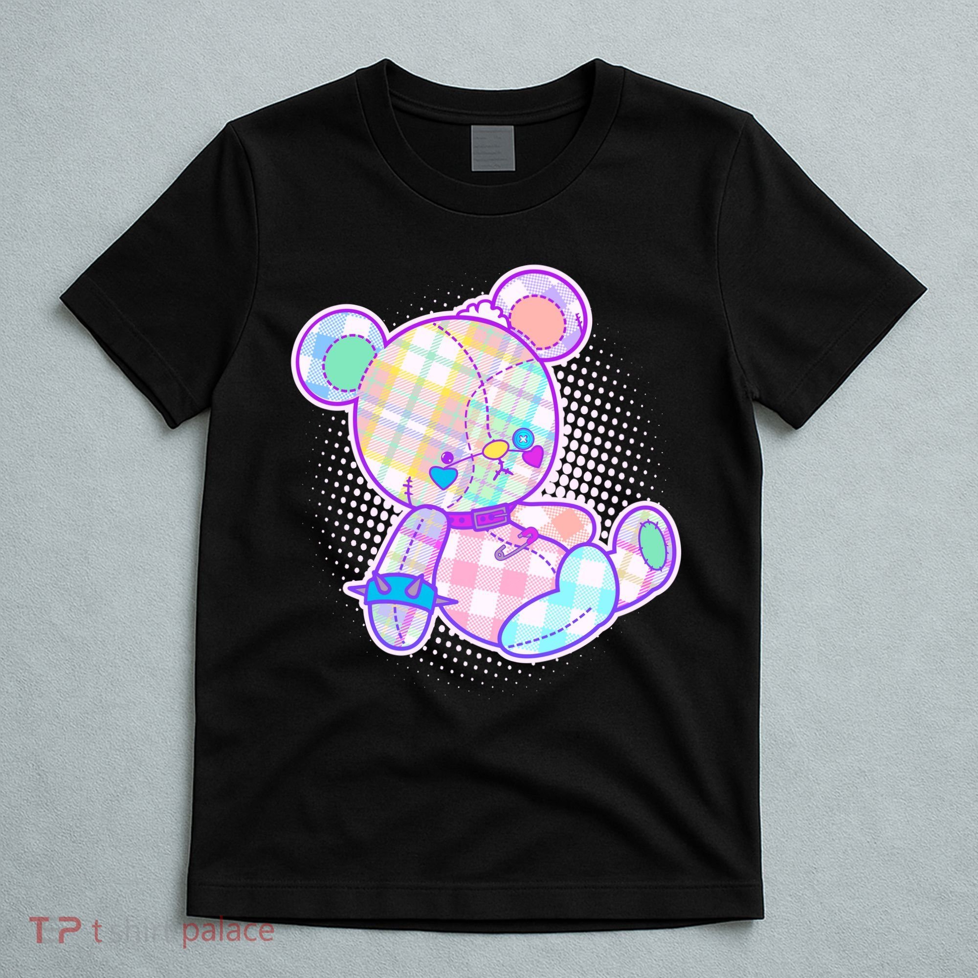 Pastel Kawaii Cute Goth Punk Teddy Bear T-Shirt