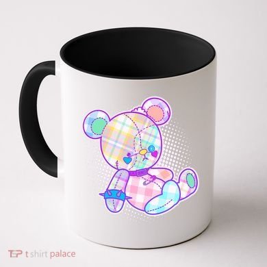 Pastel Kawaii Cute Goth Punk Teddy Bear Coffee Mug