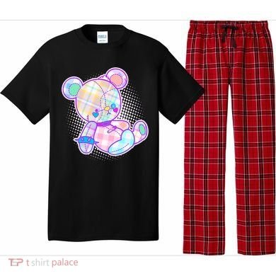 Pastel Kawaii Cute Goth Punk Teddy Bear Pajama Set