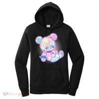 Pastel Kawaii Cute Goth Punk Teddy Bear Women's Hoodie thumb 0
