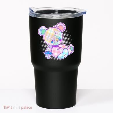 Pastel Kawaii Cute Goth Punk Teddy Bear Tumbler