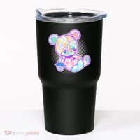 Pastel Kawaii Cute Goth Punk Teddy Bear Tumbler thumb 0