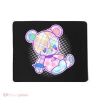 Pastel Kawaii Cute Goth Punk Teddy Bear Mousepad thumb 0