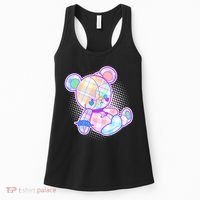 Pastel Kawaii Cute Goth Punk Teddy Bear Women's Tank Top thumb 0