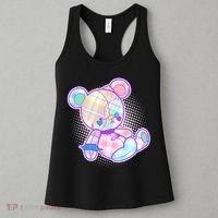 Pastel Kawaii Cute Goth Punk Teddy Bear Women's Tank Top thumb 3