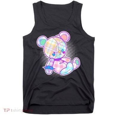 Pastel Kawaii Cute Goth Punk Teddy Bear Tank Top