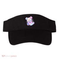 Pastel Kawaii Cute Goth Punk Teddy Bear Visor thumb 0