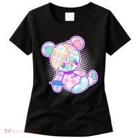 Pastel Kawaii Cute Goth Punk Teddy Bear Women's T-Shirt thumb 0