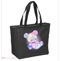 Pastel Kawaii Cute Goth Punk Teddy Bear Tote Bag thumb 2