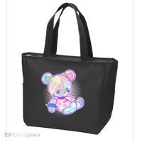 Pastel Kawaii Cute Goth Punk Teddy Bear Tote Bag thumb 3