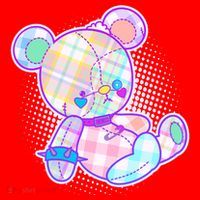 Pastel Kawaii Cute Goth Punk Teddy Bear Santa Hat thumb 1