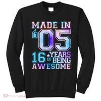 Pastel Made In '05 2005 16 Years of Being Awesome Birthday Sweatshirt thumb 0
