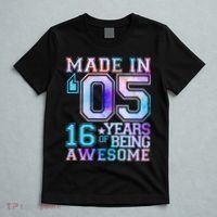 Pastel Made In '05 2005 16 Years of Being Awesome Birthday T-Shirt thumb 5