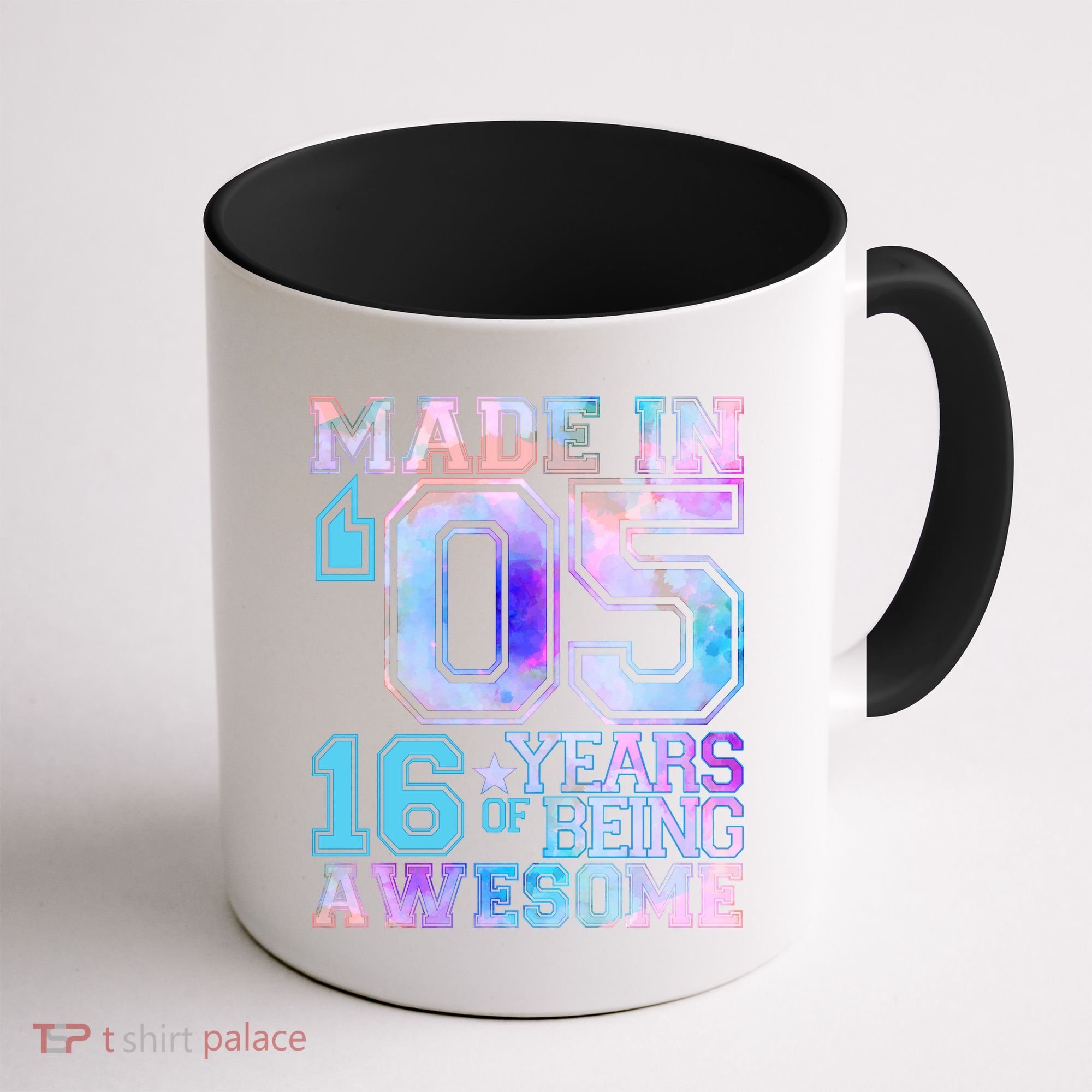 Pastel Made In '05 2005 16 Years of Being Awesome Birthday Coffee Mug