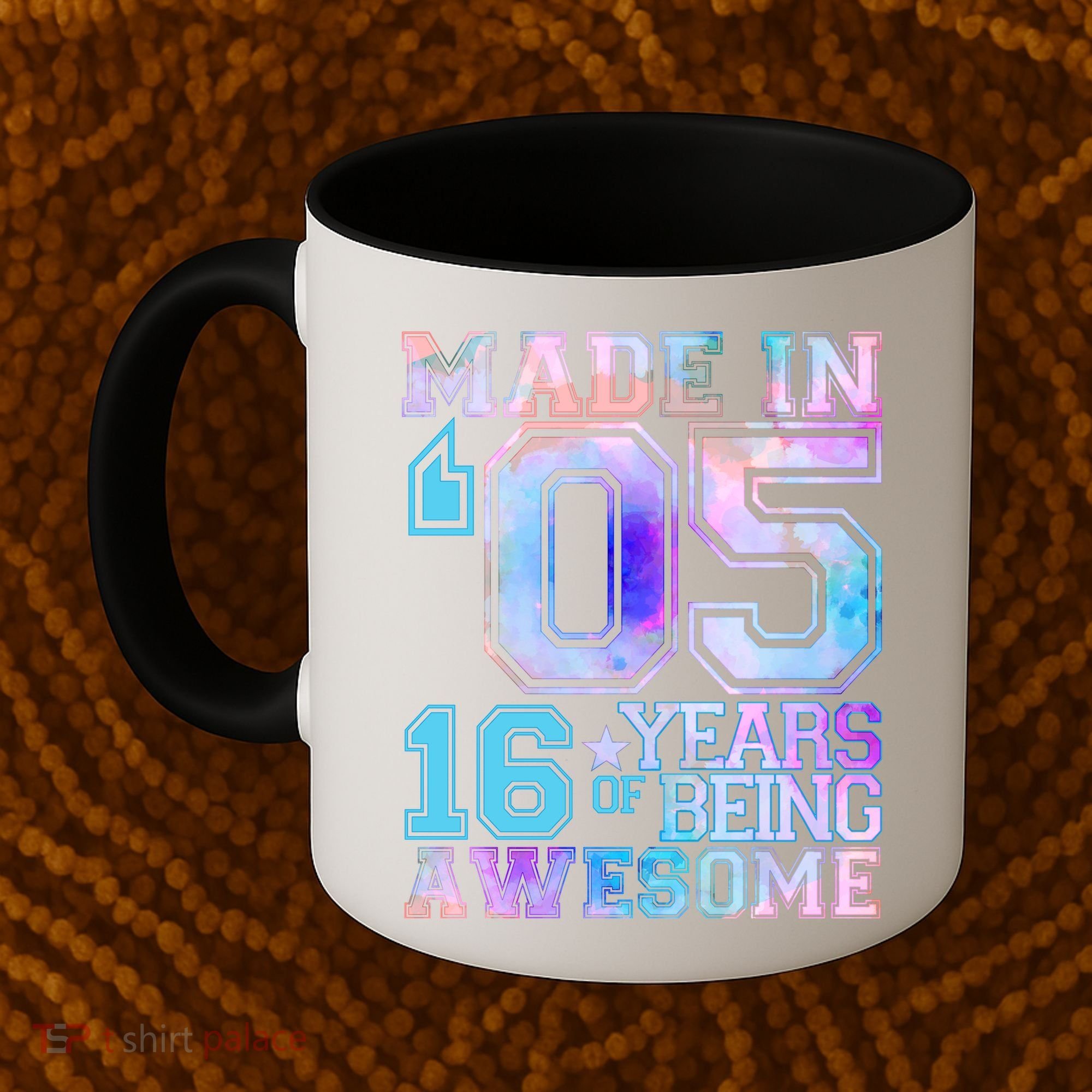 Pastel Made In '05 2005 16 Years of Being Awesome Birthday Coffee Mug