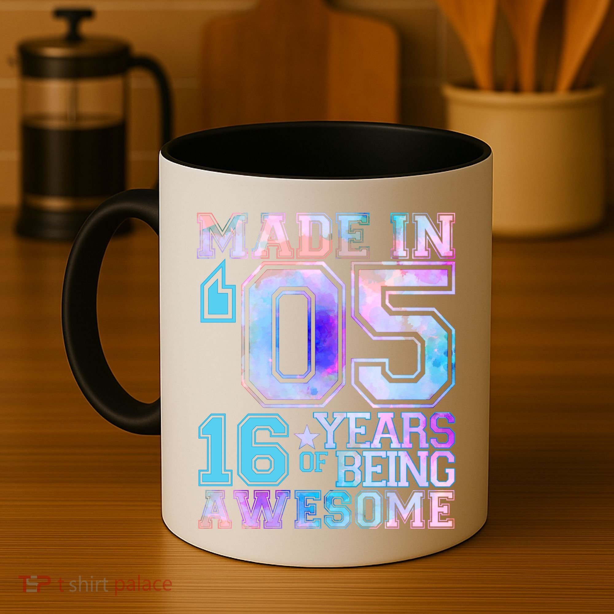 Pastel Made In '05 2005 16 Years of Being Awesome Birthday Coffee Mug