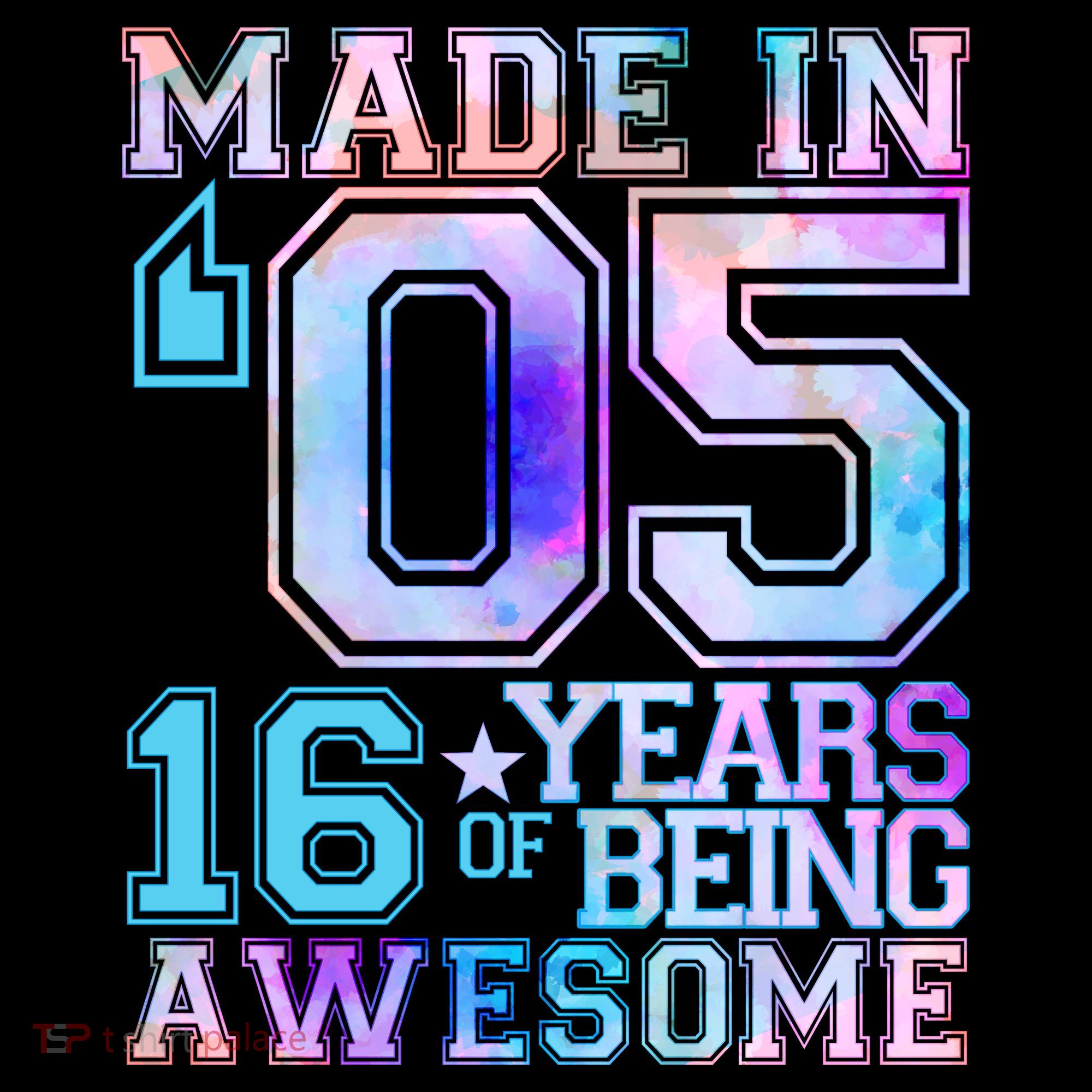 Pastel Made In '05 2005 16 Years of Being Awesome Birthday Coffee Mug