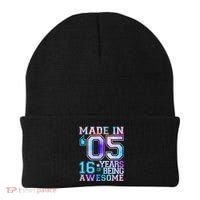 Pastel Made In '05 2005 16 Years of Being Awesome Birthday Beanie thumb 0