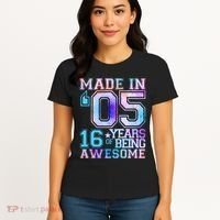 Pastel Made In '05 2005 16 Years of Being Awesome Birthday Women's T-Shirt thumb 4