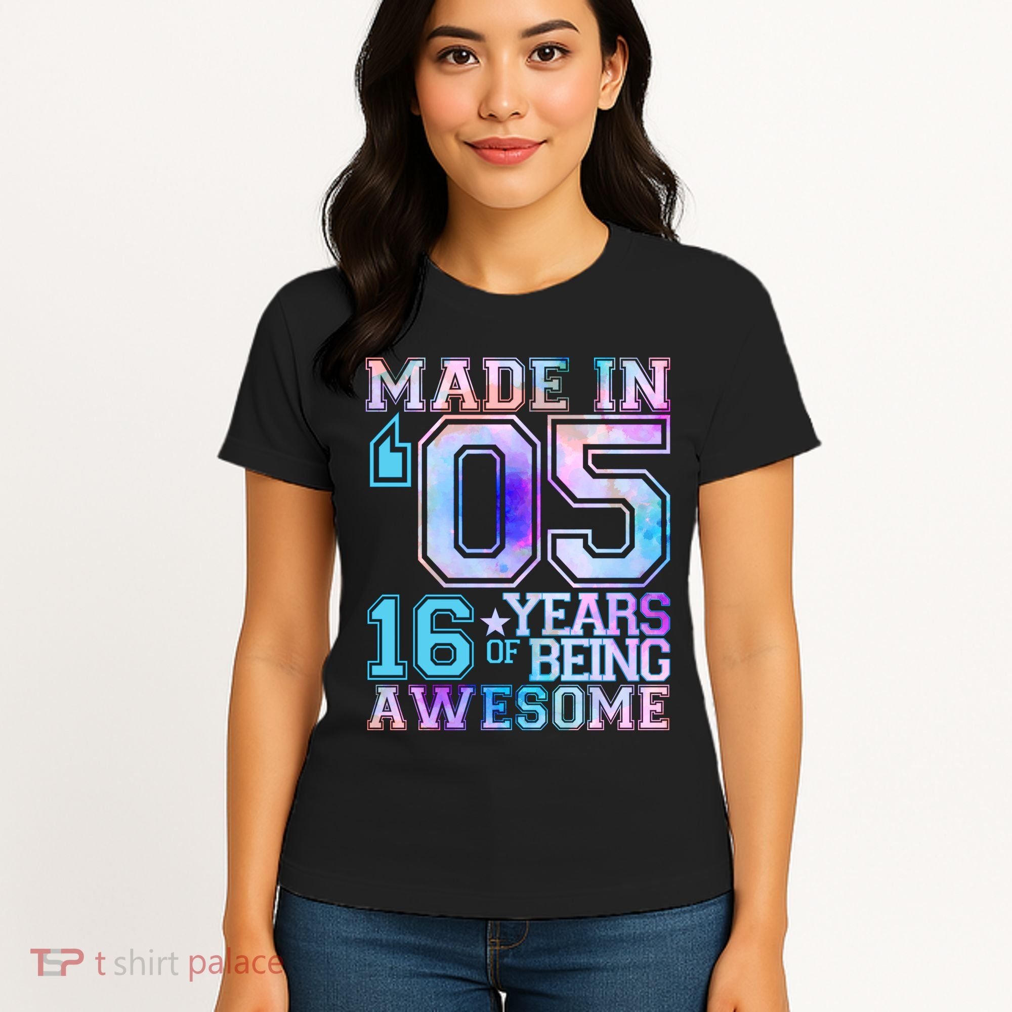Pastel Made In '05 2005 16 Years of Being Awesome Birthday Women's T-Shirt