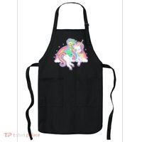 Pastel T-Rex Riding Magical Unicorn Funny Cute Apron thumb 0