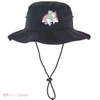 Pastel T-Rex Riding Magical Unicorn Funny Cute Bucket Hat thumb 0