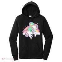 Pastel T-Rex Riding Magical Unicorn Funny Cute Women's Hoodie thumb 0