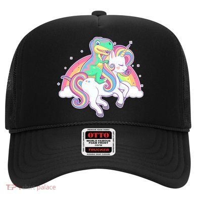 Pastel T-Rex Riding Magical Unicorn Funny Cute Hat