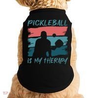 Pickleball As Therapy Funny Saying Hobby Sports Cool Gift Doggie Tank thumb 0