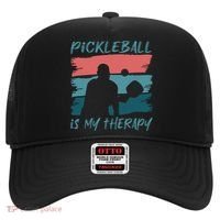 Pickleball As Therapy Funny Saying Hobby Sports Cool Gift Hat thumb 0