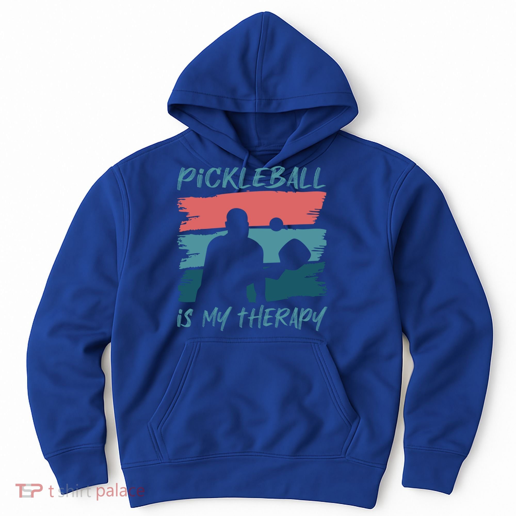 Pickleball As Therapy Funny Saying Hobby Sports Cool Gift Hoodie