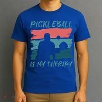 Pickleball As Therapy Funny Saying Hobby Sports Cool Gift T-Shirt thumb 3