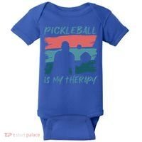 Pickleball As Therapy Funny Saying Hobby Sports Cool Gift Baby Bodysuit thumb 0