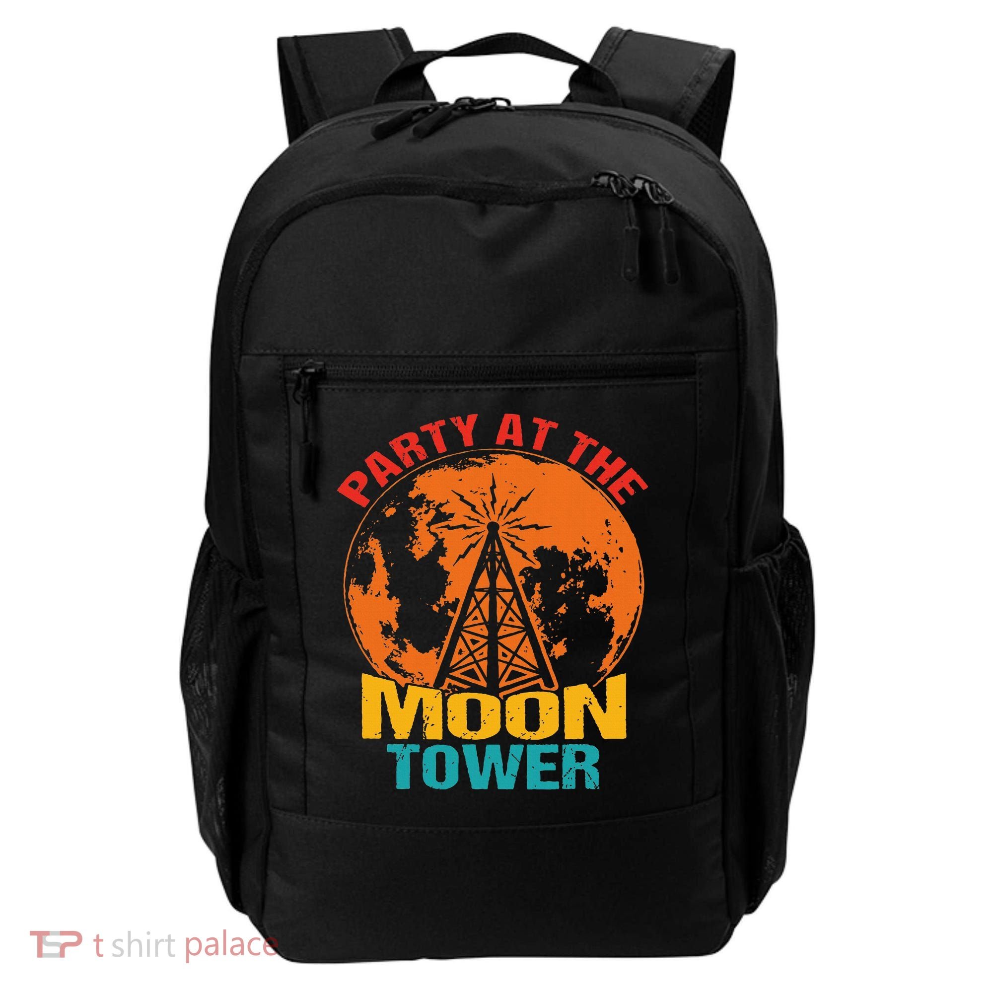 Party At The Moon Tower Backpack