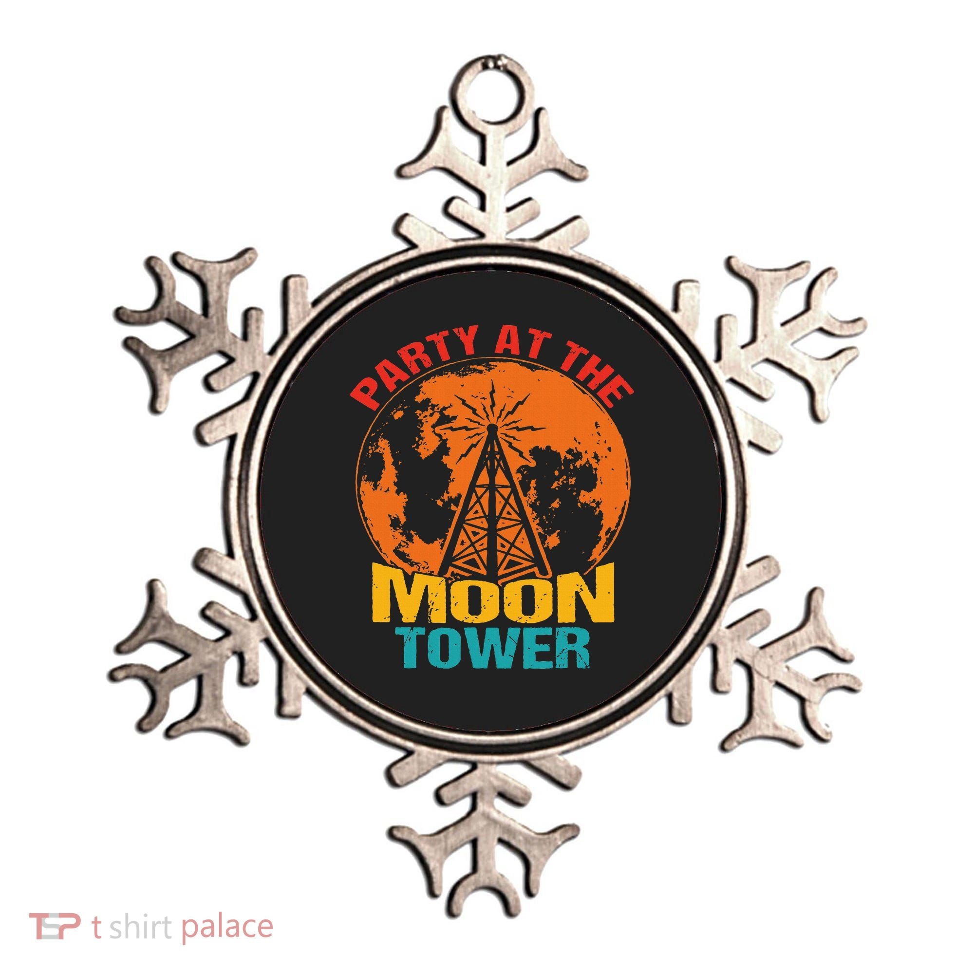 Party At The Moon Tower Ornament