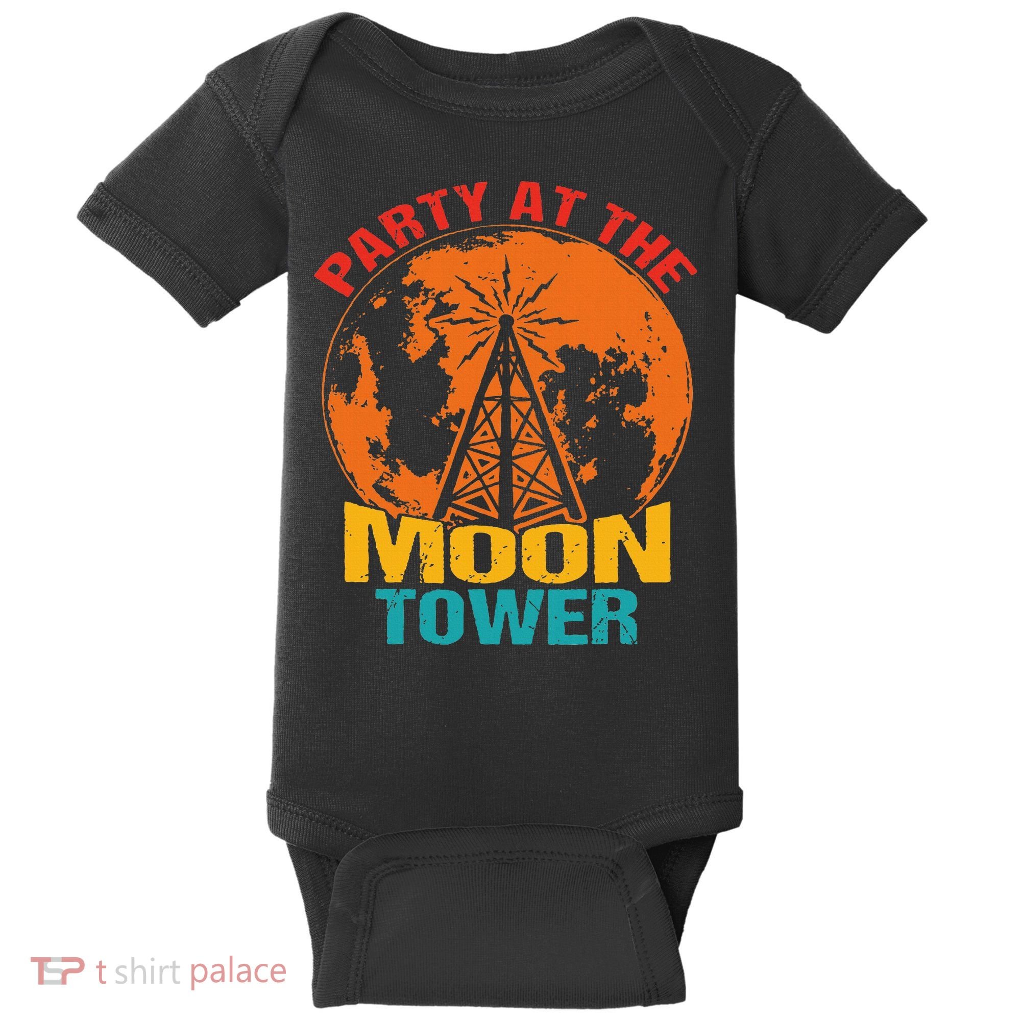 Party At The Moon Tower Baby Bodysuit
