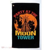 Party At The Moon Tower Golf Towel thumb 0