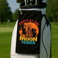 Party At The Moon Tower Golf Towel thumb 2