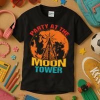 Party At The Moon Tower Kids T-Shirt thumb 3