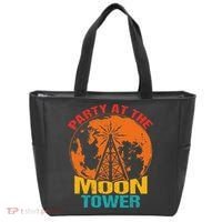 Party At The Moon Tower Tote Bag thumb 0