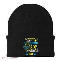Proud Aunt T21 World Down Syndrome Awareness Day Beanie thumb 0