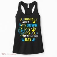 Proud Aunt T21 World Down Syndrome Awareness Day Women's Tank Top thumb 0