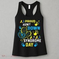 Proud Aunt T21 World Down Syndrome Awareness Day Women's Tank Top thumb 3