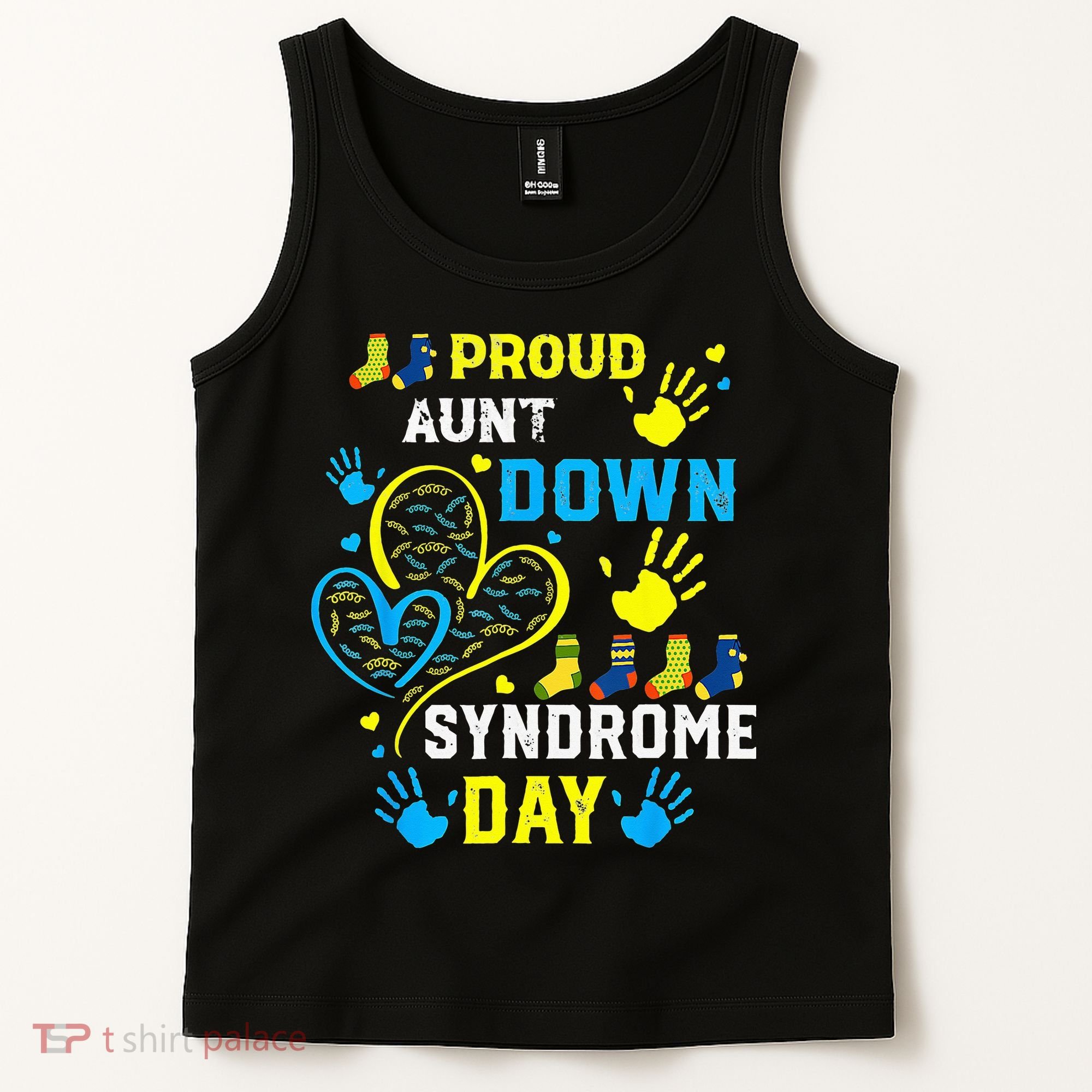 Proud Aunt T21 World Down Syndrome Awareness Day Tank Top