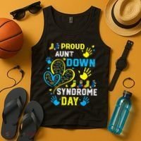 Proud Aunt T21 World Down Syndrome Awareness Day Tank Top thumb 4
