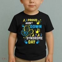 Proud Aunt T21 World Down Syndrome Awareness Day Toddler T-Shirt thumb 2